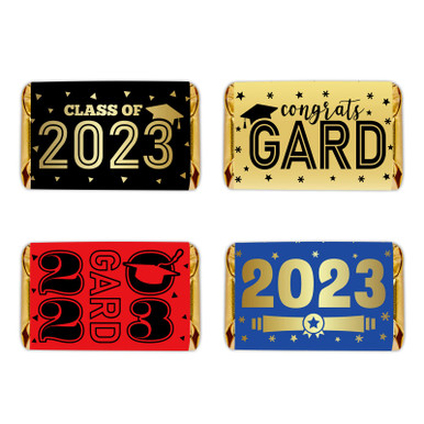 FLYAB 48PCS Graduation Candy Bar Wrapper Stickers Class of 2023 ...