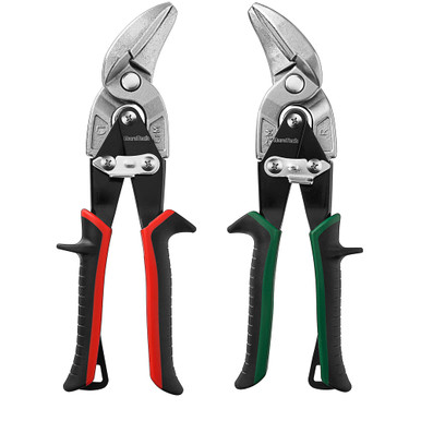 DURATECH 10 Inch Aviation Tin Snips Set, Left and Right Cut, Cr-Mo ...