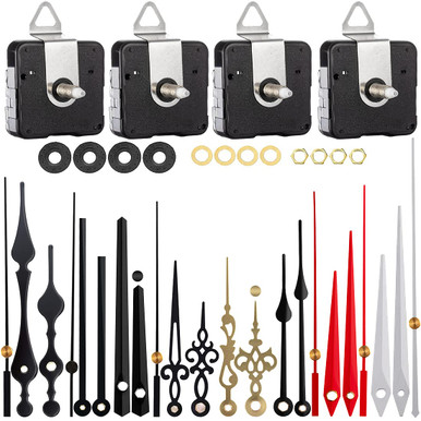 EMOON 4 Pieces Clock Mechanism Replacement Kit with 8 Pack Clock Hands ...