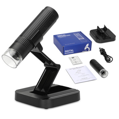 Wireless Digital Microscope - Foldable, 1000x Magnification, Portable ...