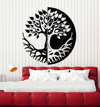 Vinyl Wall Decal Tree Branch Roots Leaves Tree Life Celtic Symbol ...