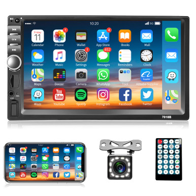 Car Radio Double Din Car Stereo, Rimoody 7 Inch Touch Screen Car Radio ...