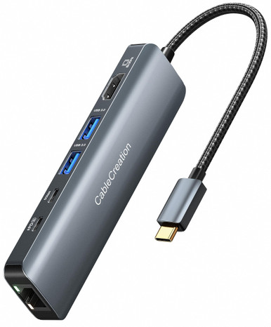 USB C Hub Multiport Adapter,CableCreation 8K HDMI Ethernet Docking ...