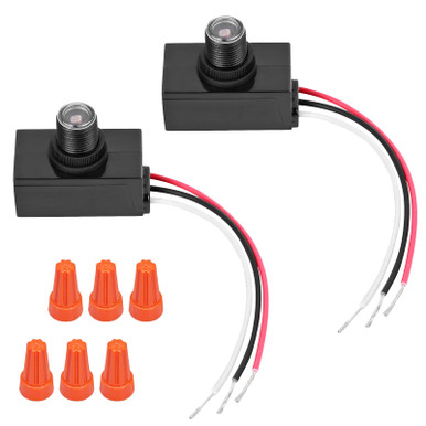 Post Light Sensor Dusk to Dawn Sensor 2 Packs, Photocell Light Sensor for Outdoor ...