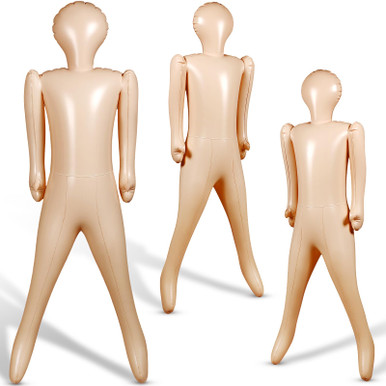 Lenwen 3 Pcs 64'' PVC Inflatable Full Body for Murder Mystery Crime ...