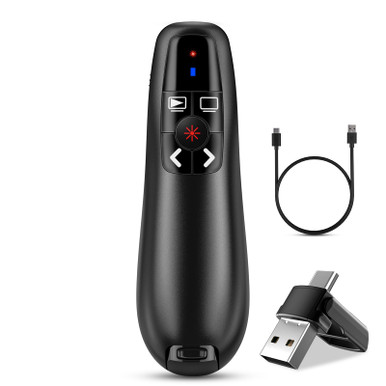 Usb Powerpoint Clicker 2-in-1 USB Type C Presentation Clicker, Clicker for PowerPoint ...