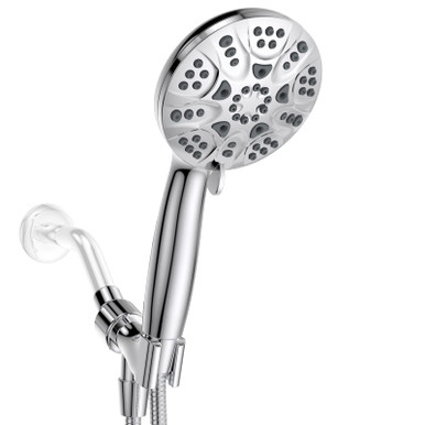 High Pressure Handheld Shower Head, 6 Spray Settings Shower Head with ...