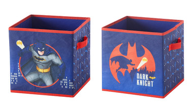 Idea Nuova Batman Set of Two Spacious Collapsible Storage Cubes, 10