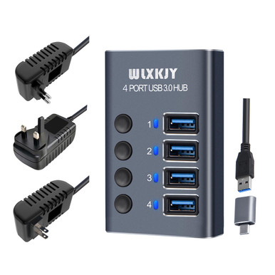 WLXKJY con fuente de alimentación de 36 W (12 V/3 A), concentrador USB