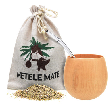 Yerba Mate Cup Stainless Steel Bombilla Yerba Mate Kit Wooden Mate ...