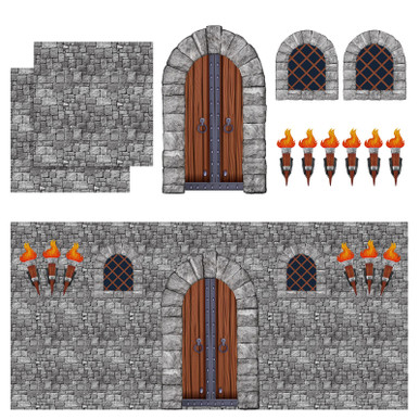 TaoBary 11 Pieces Medieval Party Decorations Kit Medieval Scene Castle ...