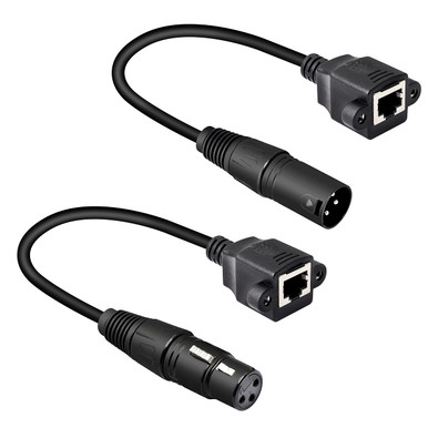 XLR3M To XLR3F Low-Profile Right-Angle Coiled Cable | Gotham Sound