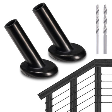 RiaYer 50Pack 30 Degree Angle Protective Sleeves, Cable Railing Corner ...