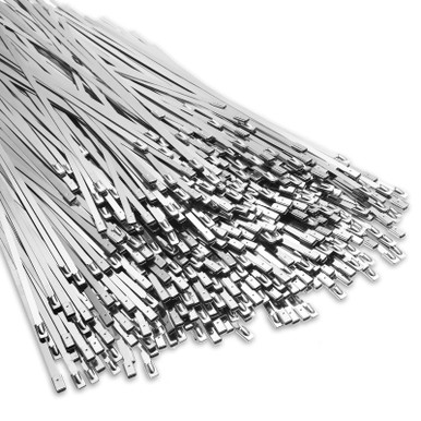 500 Pcs Metal Zip Ties 11.8 Inch 304 Stainless Steel Zip Ties Heavy
