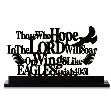 Blulu Inspirational Table Decorations Wooden Christian Faith Bible ...