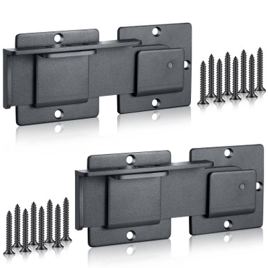 Open Gate Locks Lothee 2 Pcs 7.5 Flip Gate Latch Lock with Padlock Hole 4mm Heavy Duty ...