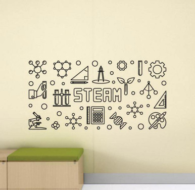 Steam Wall Decal Science Technology Engineering Art Math Science ...