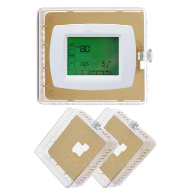 BISupply A/C Thermostat Lock Box with Key S 2pk - Plastic Locking Wall ...