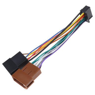 Car Stereo Radio Wiring Harness Connector Adaptor 16 Pin Port to Mini