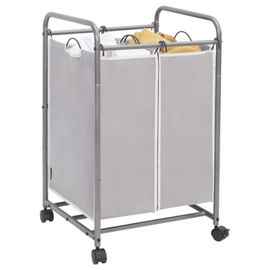 STORAGE MANIAC Laundry Sorter 2 Section, 90 L Laundry Hamper with