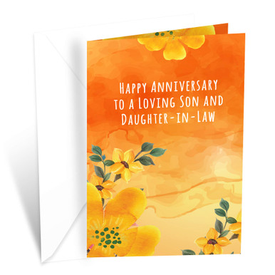 Prime Greetings Anniversary Card For Son and Daughter In Law ...