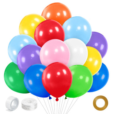 200Pcs 5 Inch Balloon Assorted Colors, Mini Latex Small Balloon, 5 Inch ...