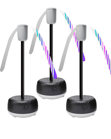WFFOIFL Fly Fans for Tables, Adjustable Angle Battery-Powered Bug Fan ...