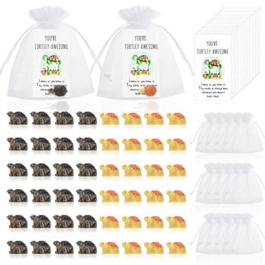 Qunclay 50 Sets Employee Appreciation Gifts Mini Sea Turtle Funny ...