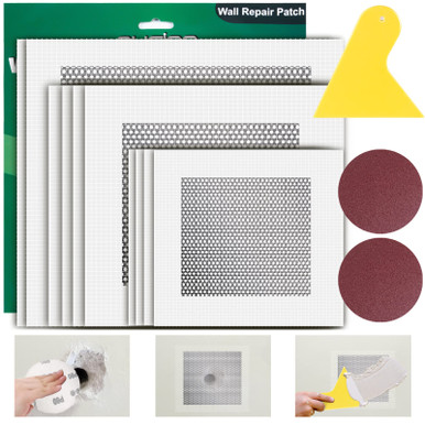 Drywall Repair Kit, Drywall Patch 4/6/8 Inch Aluminum Mesh Wall Patch ...