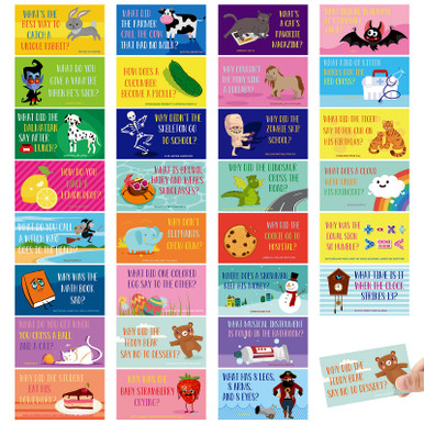 120 Packs Funny Jokes Lunch Box Notes Bulk for Kids Jokes and Puns for ...