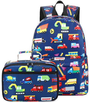 Bluboon Girls Preschool Backpack Set With Lunch Box - Corduroy Beige, Toddler School Bag For Ages 3+