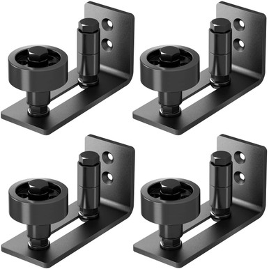 SMARTSMITH Barn Door Floor Guide Stay Roller Floor Guides with 8 Setup ...