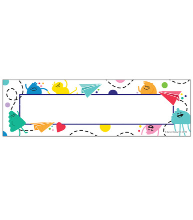 Carson Dellosa Happy Place Nameplate Set, Name Tags for Office Desk ...