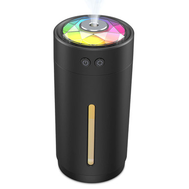 Mini Portable Humidifier with 7 Colors LED Light, 2 Soothing Modes and ...