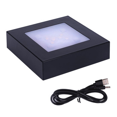 PHOSOK LED Multimodal Multicolor Light Stand Base Black - Square ...