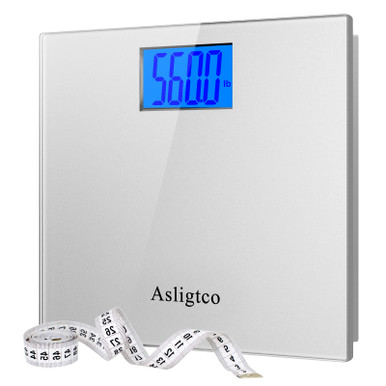 Asligtco Bathroom Scale 560lbs High Capacity Scale for Body Weight ...