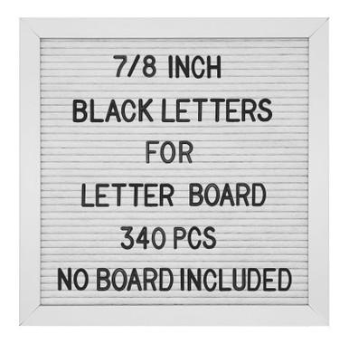 G GAMIT Felt Letter Board Letters Set, Pre-Cut 340pcs 7/8 inch(0.875