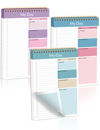SUNEE To Do List Notepad - 3 Pack Daily Task Planner Pad, Last For 312 ...