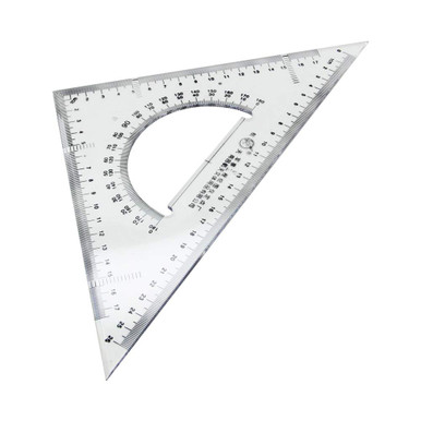 Utoolmart Triangle Ruler Set, 30cm / 11.8-inch Plexiglass Right Angle ...