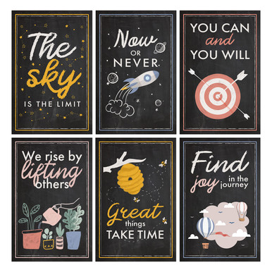 DIVERSEBEE Inspirational Wall Art Posters, Positive Quotes Office Wall ...