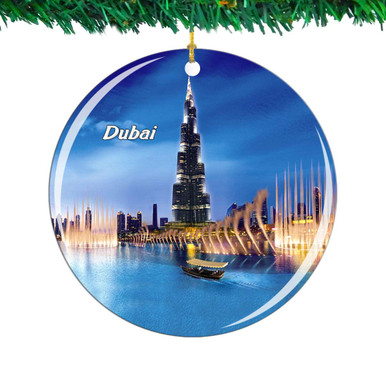 Weekino UAE The Dubai Fountain Burj Khalifa Dubai Christmas Ornament ...