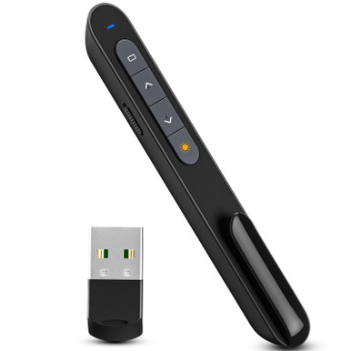 Powerpoint Clickers Rf NinjaABXY Presentation Clicker, Wireless Presenter with Red Light ...