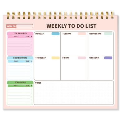 Weekly To Do List Notepad, Forvencer 53 Sheet Weekly Planner Pad ...