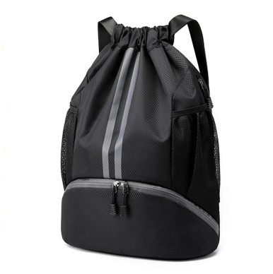 Hoedia Sports Drawstring Backpack - String Swim Gym Bag with Shoes ...