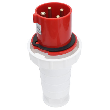 380-415V 63A Electrical Cord Connector, IP67 Waterproof 4 Pin Power ...