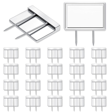 Amylove 20 Pcs Silver Cubicle Pins Partition Pins Fabric Clips Long ...