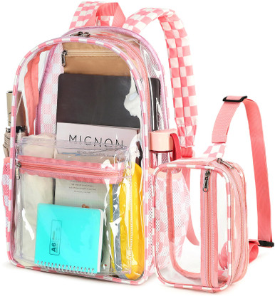 BTOOP Clear Backpack for School Girls Large See Through Book Bags with ...
