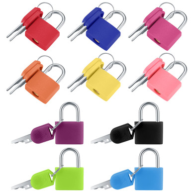 20 Pieces Mini Padlock Suitcase Locks With Keys - 1.25 Inch Multicolor Keyed Padlocks For Gym Locker, Backpack, Bag