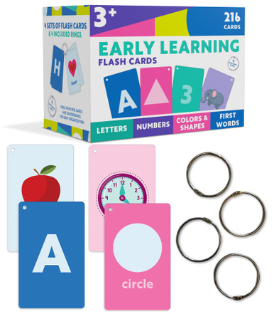 Carson Dellosa 4-Pack Toddler Flash Cards Ages 3+, Preschool