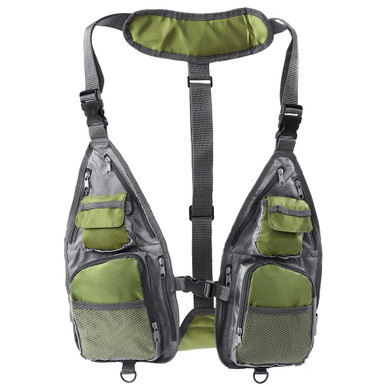 Fly Fishing Vest Combo Chest Pack With Mesh Design for Fishing Camping ...